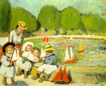 Pablo Picasso Classical Oil Paintings The Pool Of Tuileries